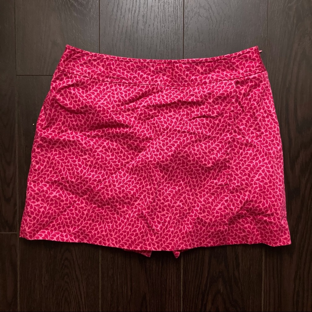 Ann Taylor Mini Skort Pink Printed